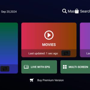 Image des interfaces de l’application Atlas Pro IPTV, montrant un design moderne, intuitif et compatible avec Smart TV, Android et iOS.